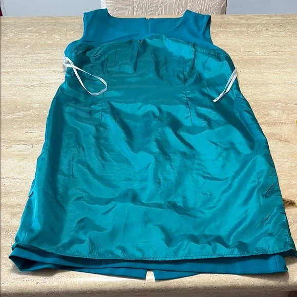 NWOT Calvin Klein Elegant Blue Sleeveless Dress - Picture 15 of 16